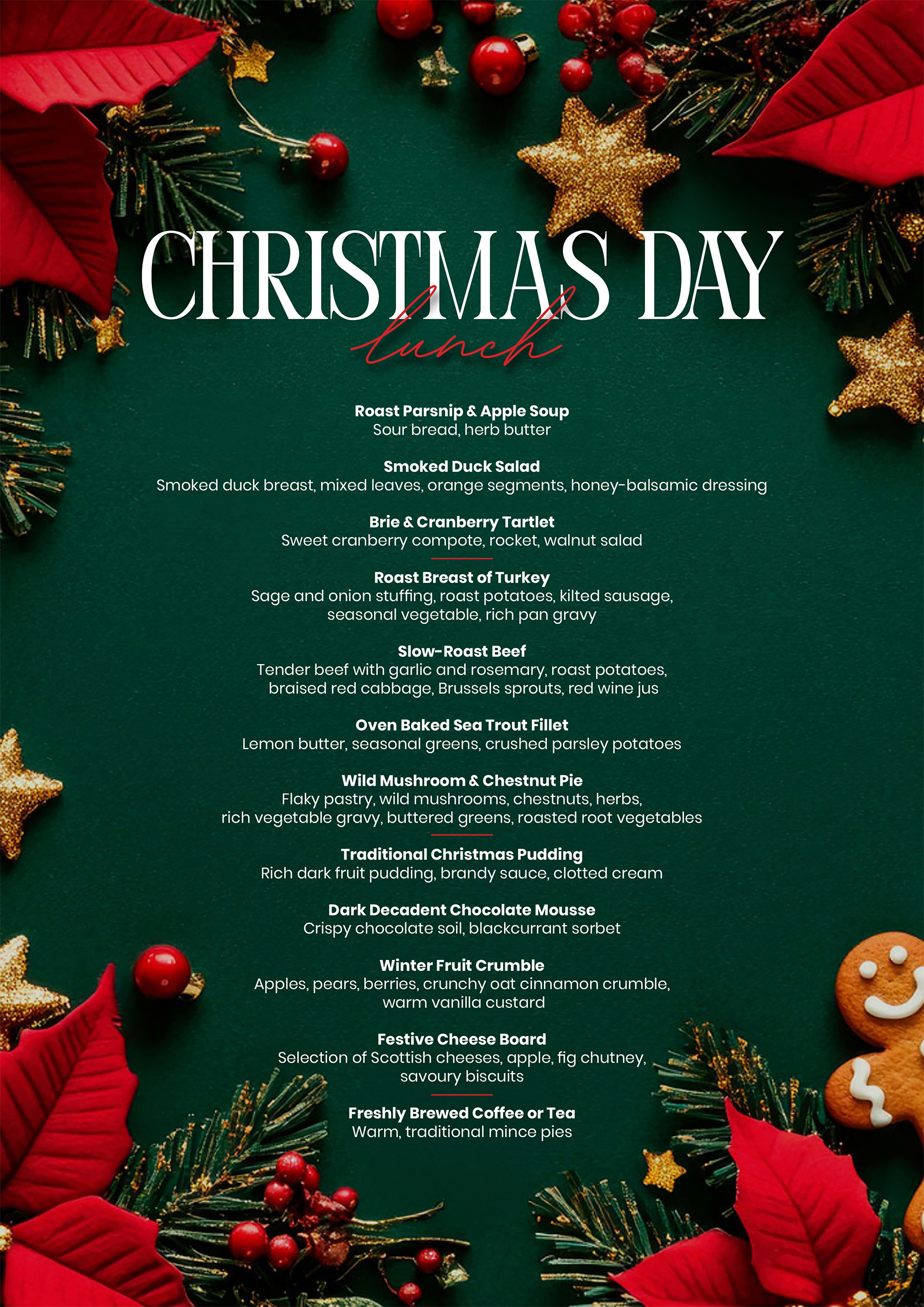Christmas day lunch at McKays Hotel