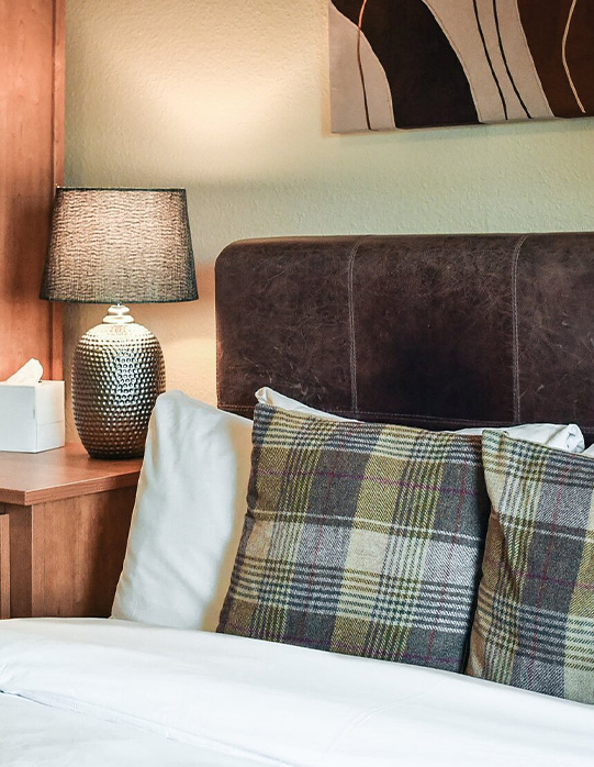 Comfortable bed at McKays Hotel Pitlochry