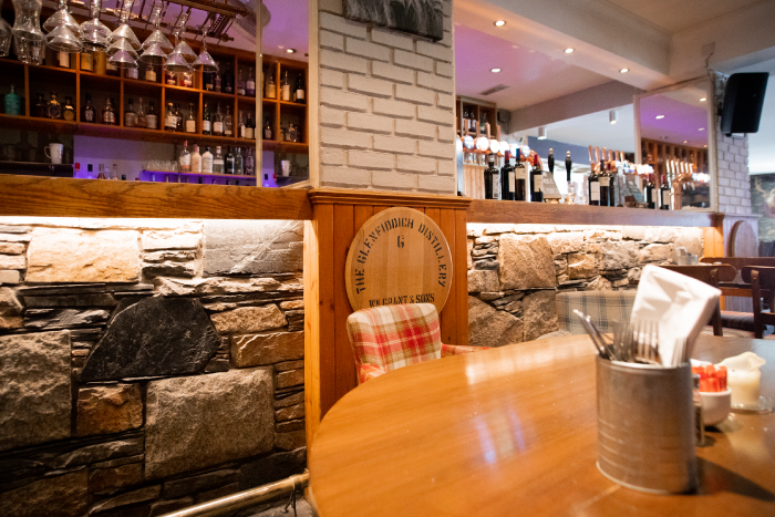 The bar at McKays in Pitlochry