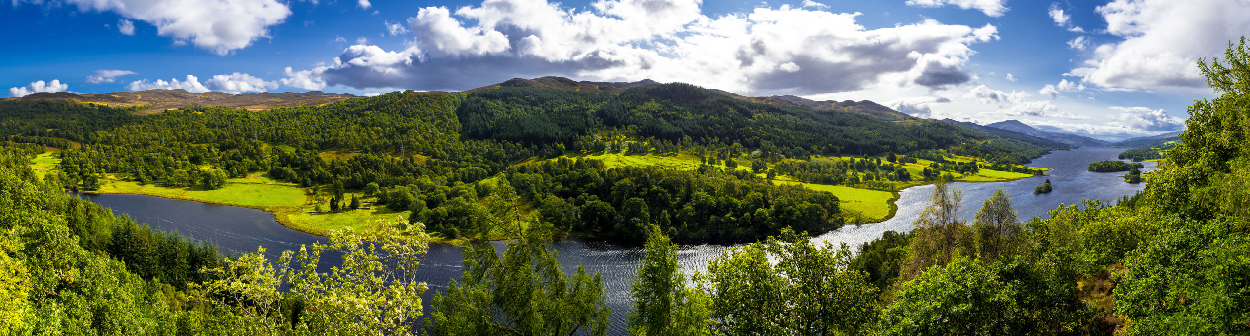 Panoramic View Over Loch Tummel